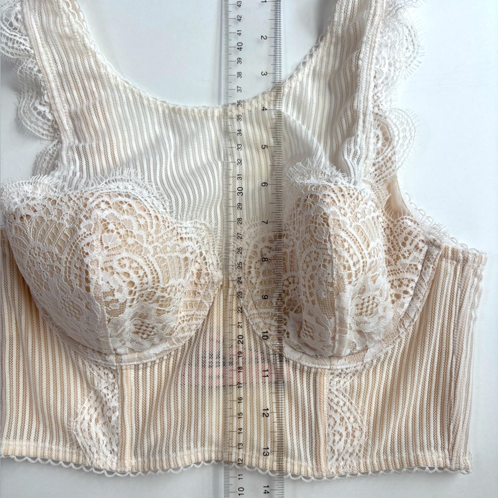 Victoria’s Secret‎ Dream Angels Lined Stretch Lace Demi Bustier Camisole Bra 34C - Picture 11 of 15